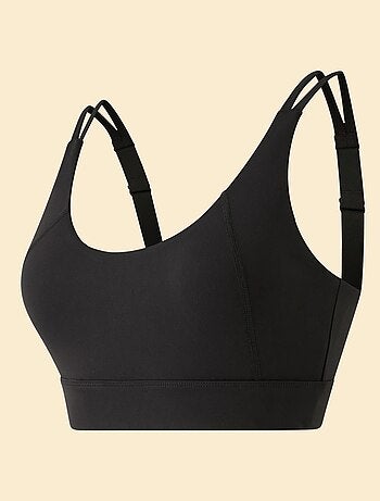 Reggiseno sportivo con effetto twist sul retro, sostegno forte - (ekstract)