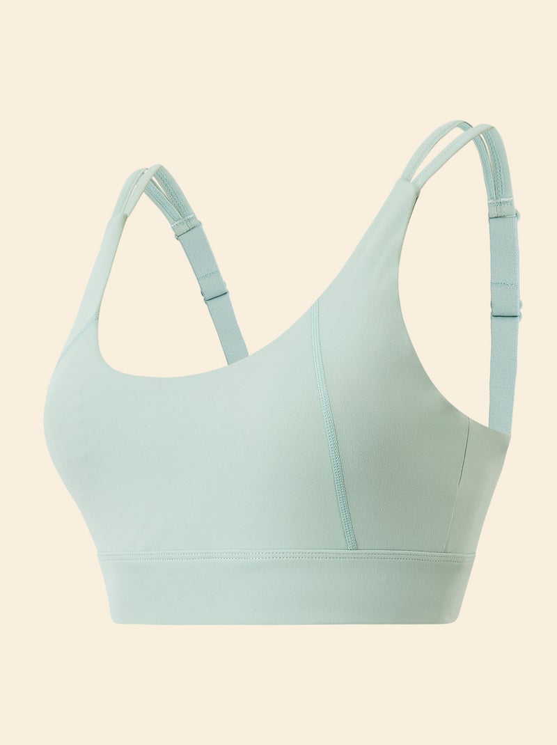 Reggiseno sportivo con effetto twist sul retro, sostegno forte - (ekstract) Verde - Kiabi