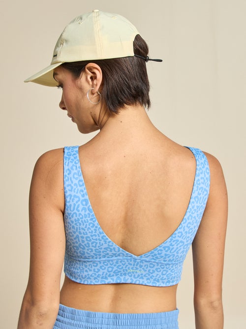 Reggiseno sportivo con stampa leopardata a sostegno leggero - (ekstract) - Kiabi Reggiseno sportivo con stampa leopardata a sostegno leggero - (ekstract) - Kiabi