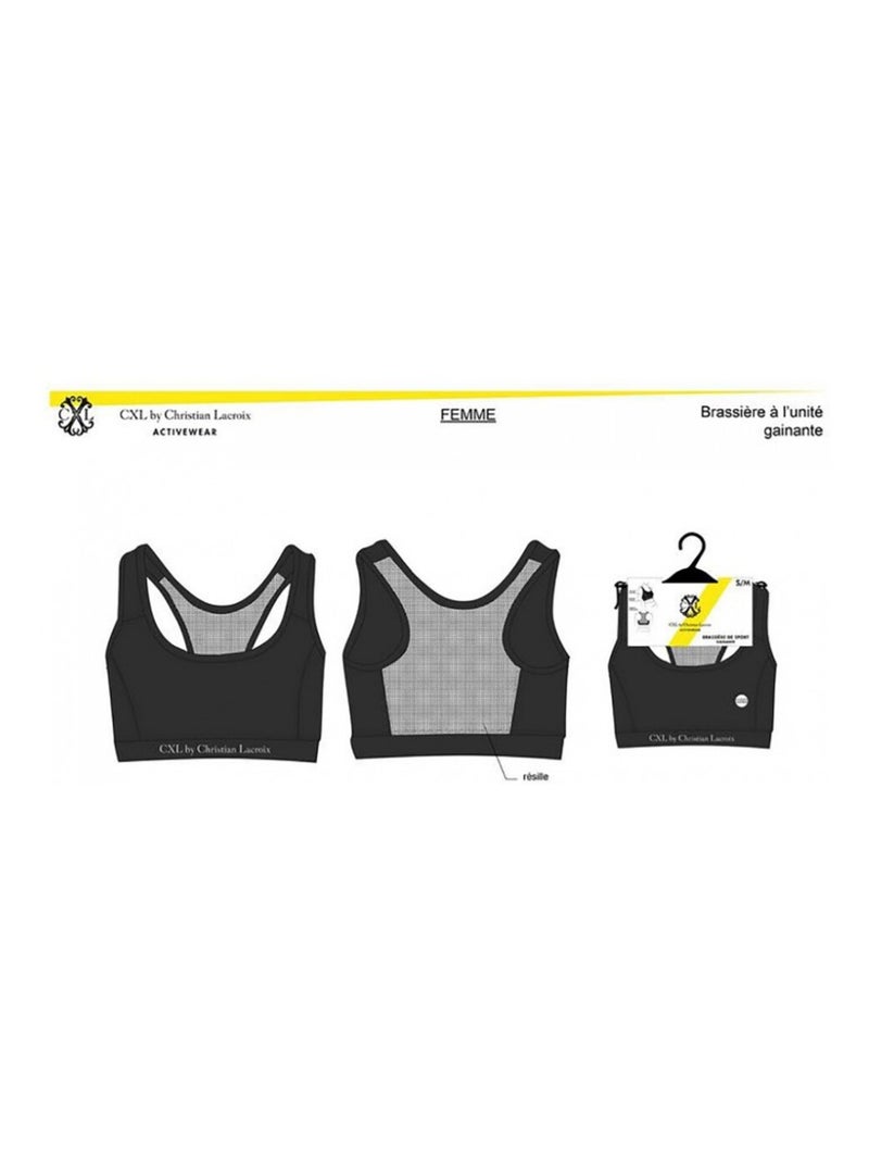 Reggiseno sportivo CXL BY LACROIX Nero Grigio - Kiabi