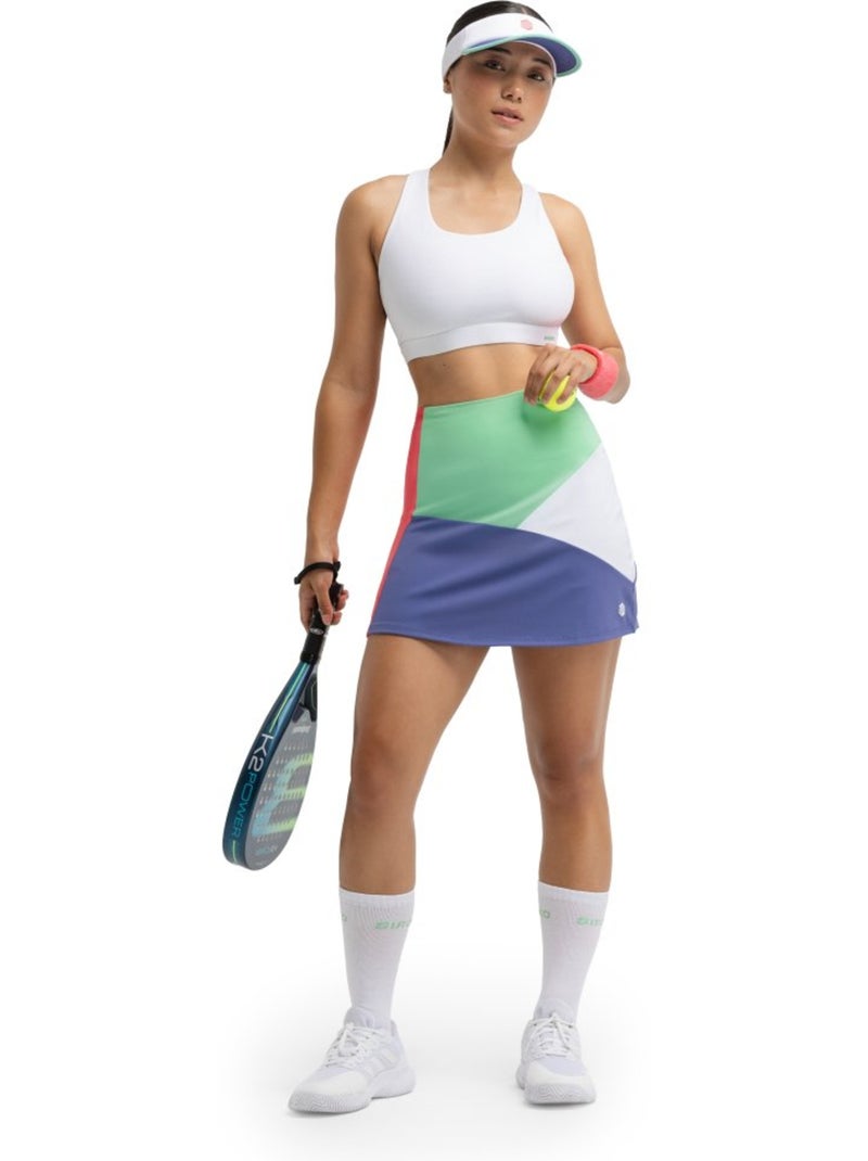 Reggiseno sportivo da padel donna padel donna krona Bianco - Kiabi