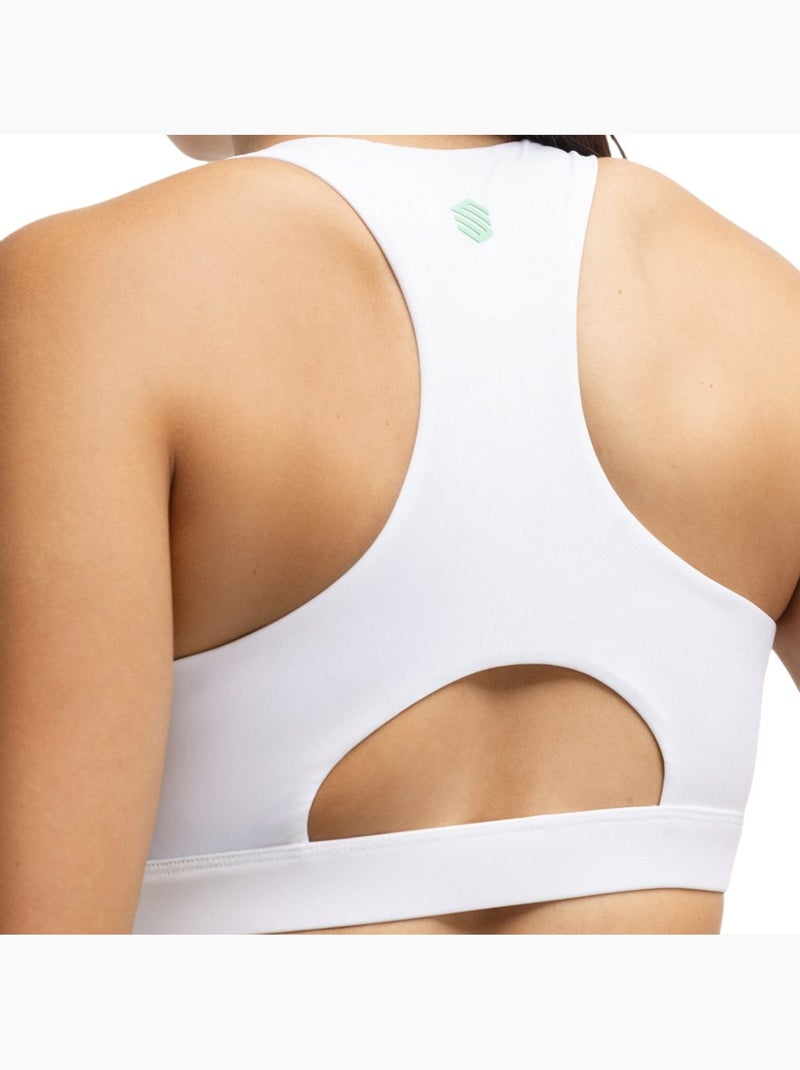 Reggiseno sportivo da padel donna padel donna krona Bianco - Kiabi