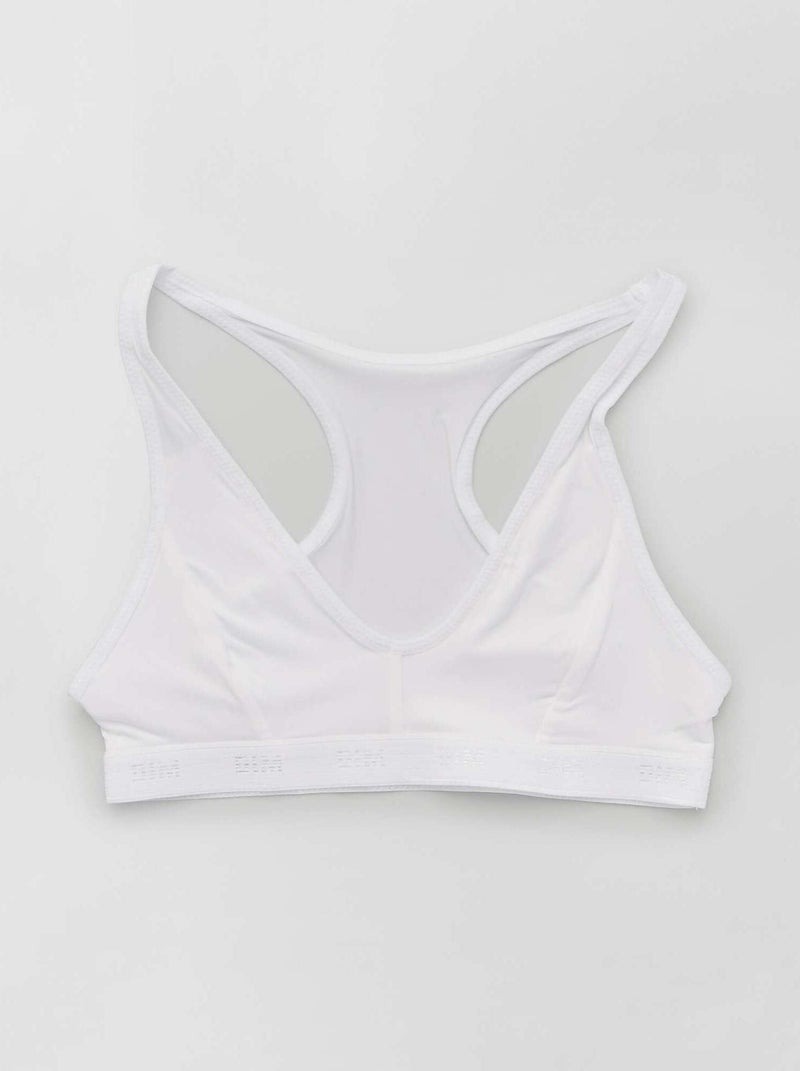 Reggiseno sportivo 'DIM' bianco - Kiabi
