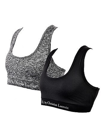 Reggiseno sportivo donna LACROIX confezione da 2