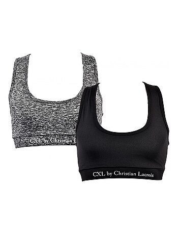 Reggiseno sportivo donna LACROIX confezione da 2