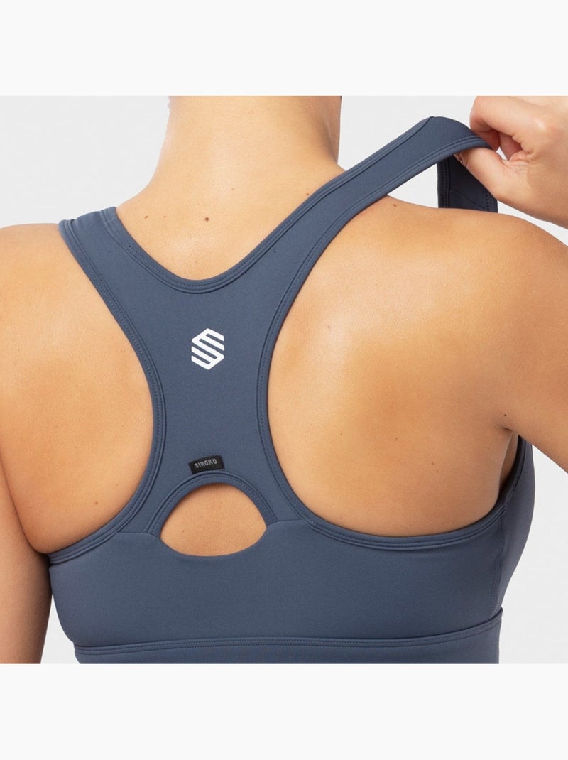 Reggiseno sportivo fitness donna air flow+ Blu - Kiabi