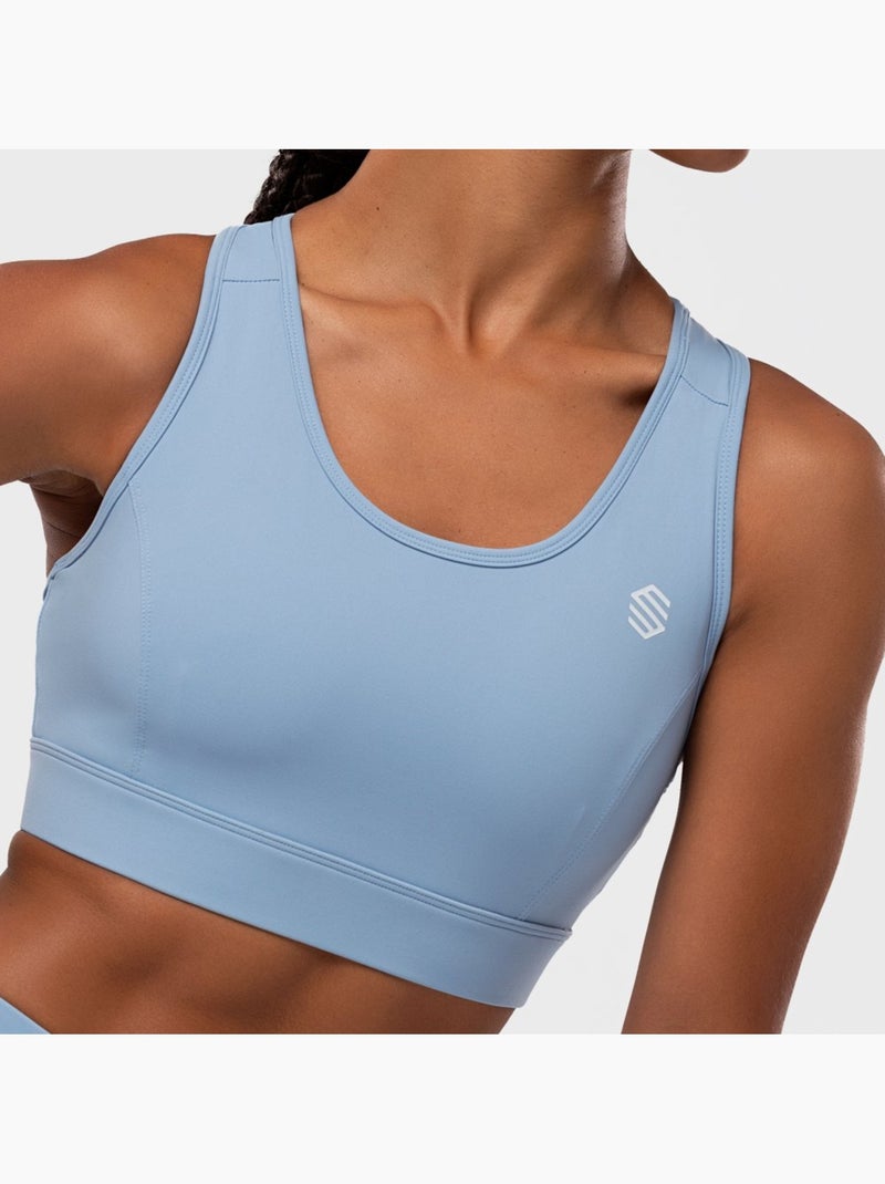 Reggiseno sportivo fitness donna rain Blu grigiastro - Kiabi