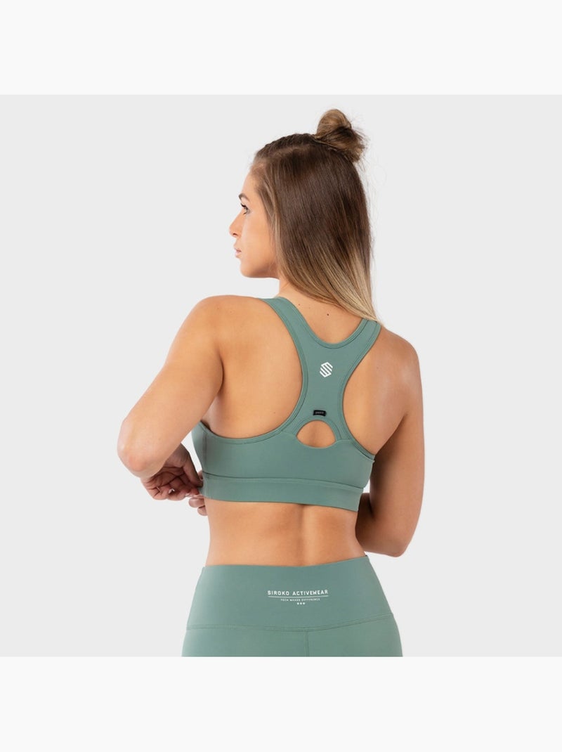 Reggiseno sportivo fitness donna ultra fit Grigio verde - Kiabi