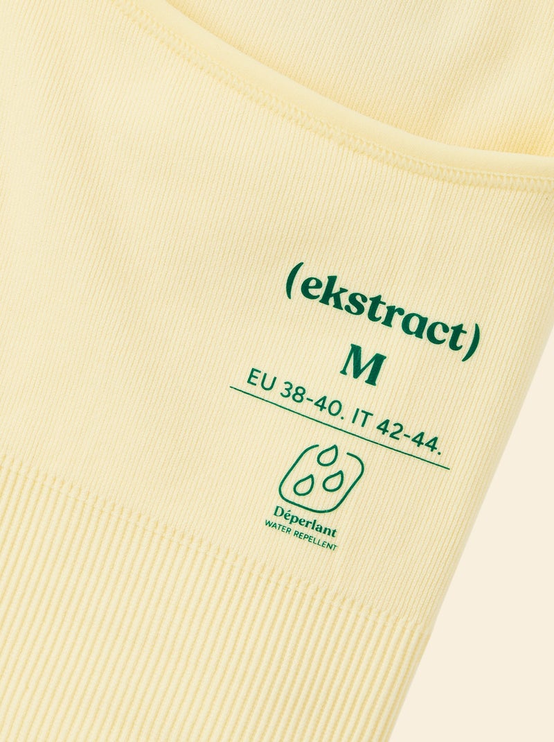 Reggiseno sportivo in rib supporto leggero - (ekstract) Giallo - Kiabi
