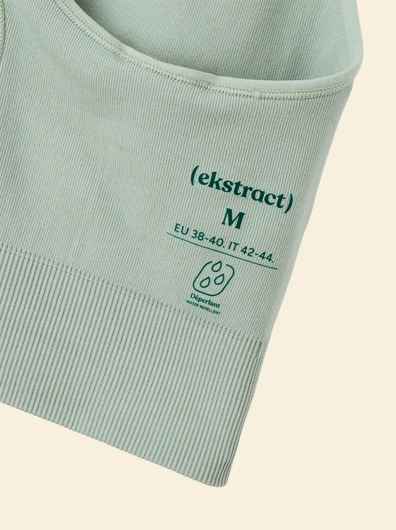 Reggiseno sportivo in rib supporto leggero - (ekstract) Verde - Kiabi