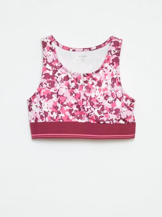 Reggiseno sportivo in tessuto stretch -
