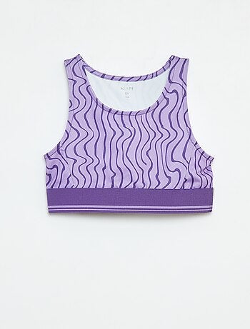Reggiseno sportivo in tessuto stretch -