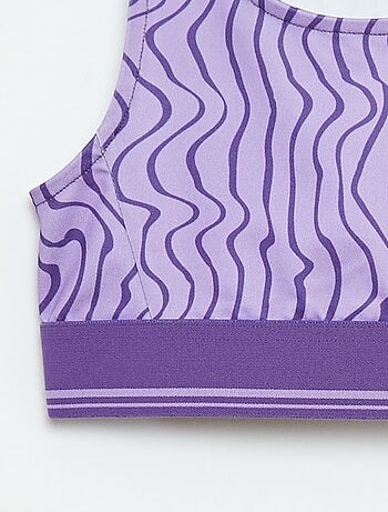 Reggiseno sportivo in tessuto stretch -