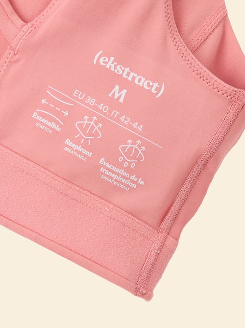 Reggiseno sportivo incrociato sulla schiena sostegno medio - (ekstract) - Kiabi