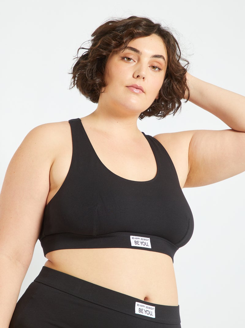 Reggiseno sportivo Nero - Kiabi
