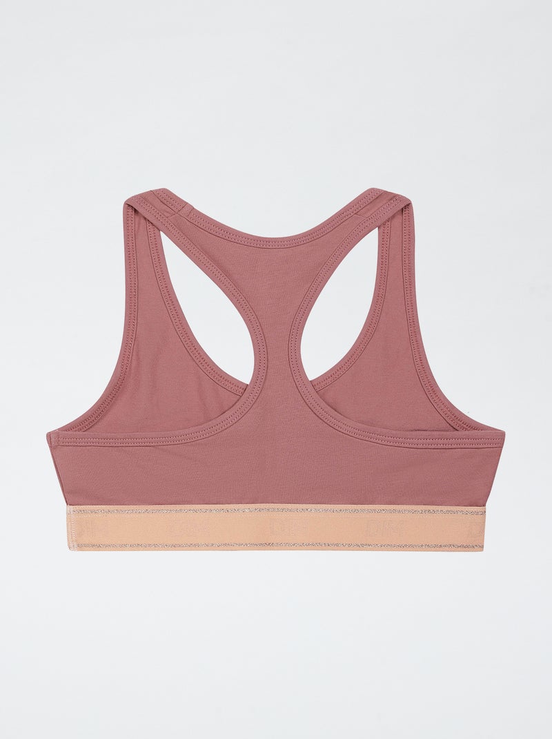 Reggiseno sportivo Rosa - Kiabi