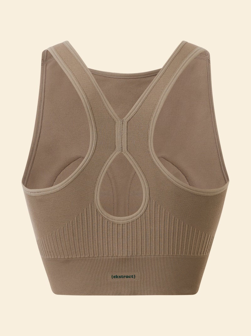 Reggiseno sportivo senza cuciture - (ekstract) Beige - Kiabi