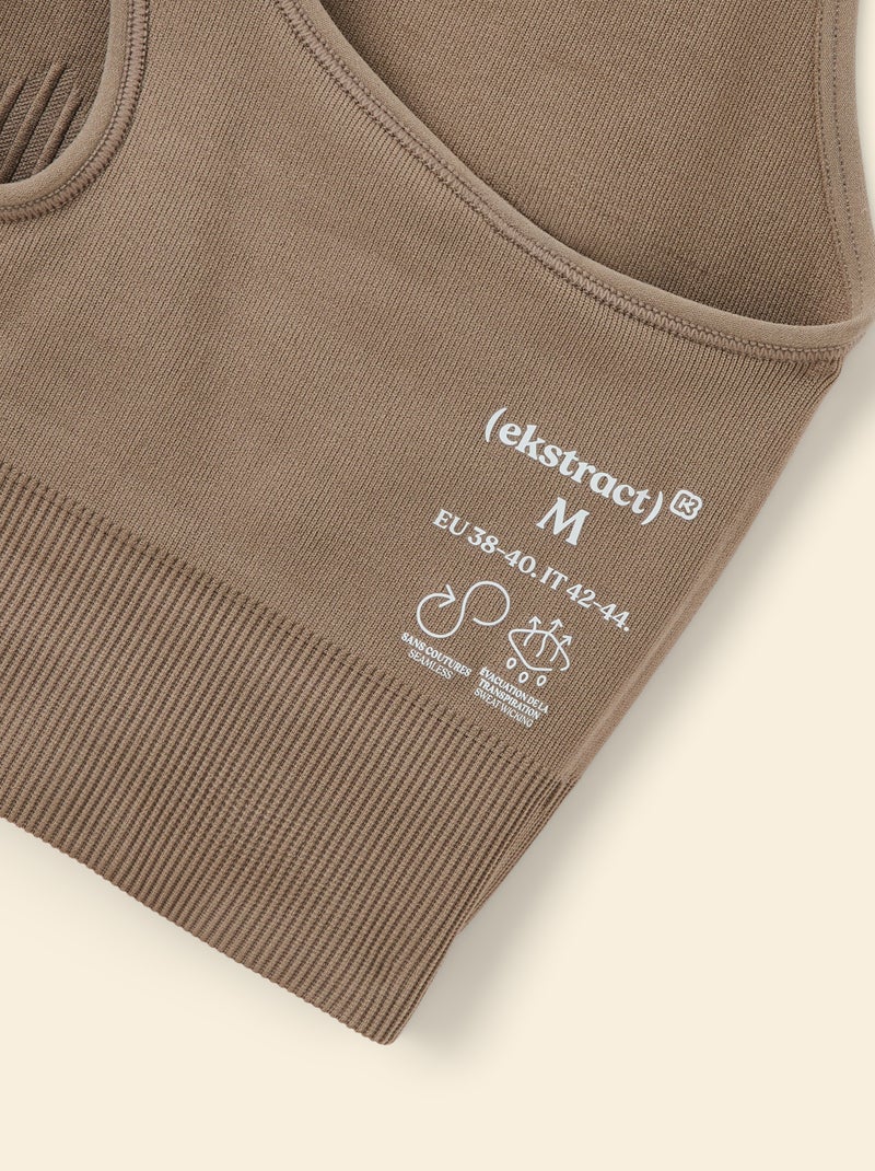 Reggiseno sportivo senza cuciture - (ekstract) Beige - Kiabi
