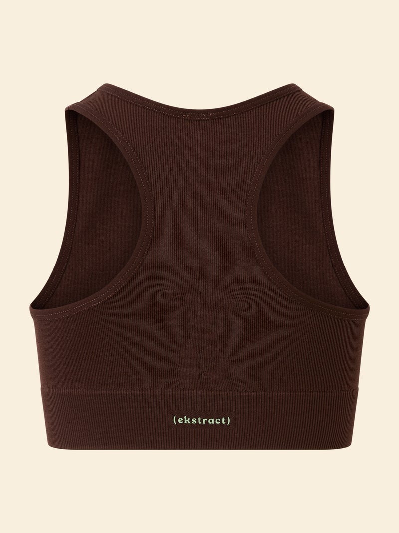 Reggiseno sportivo senza cuciture - (ekstract) Marrone - Kiabi