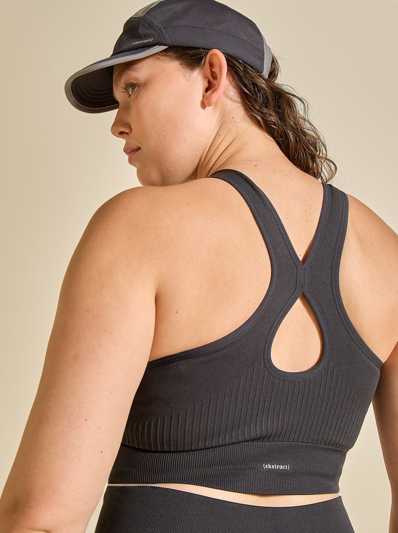 Reggiseno sportivo senza cuciture - (ekstract) Nero - Kiabi