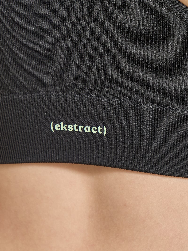 Reggiseno sportivo senza cuciture - (ekstract) Nero - Kiabi