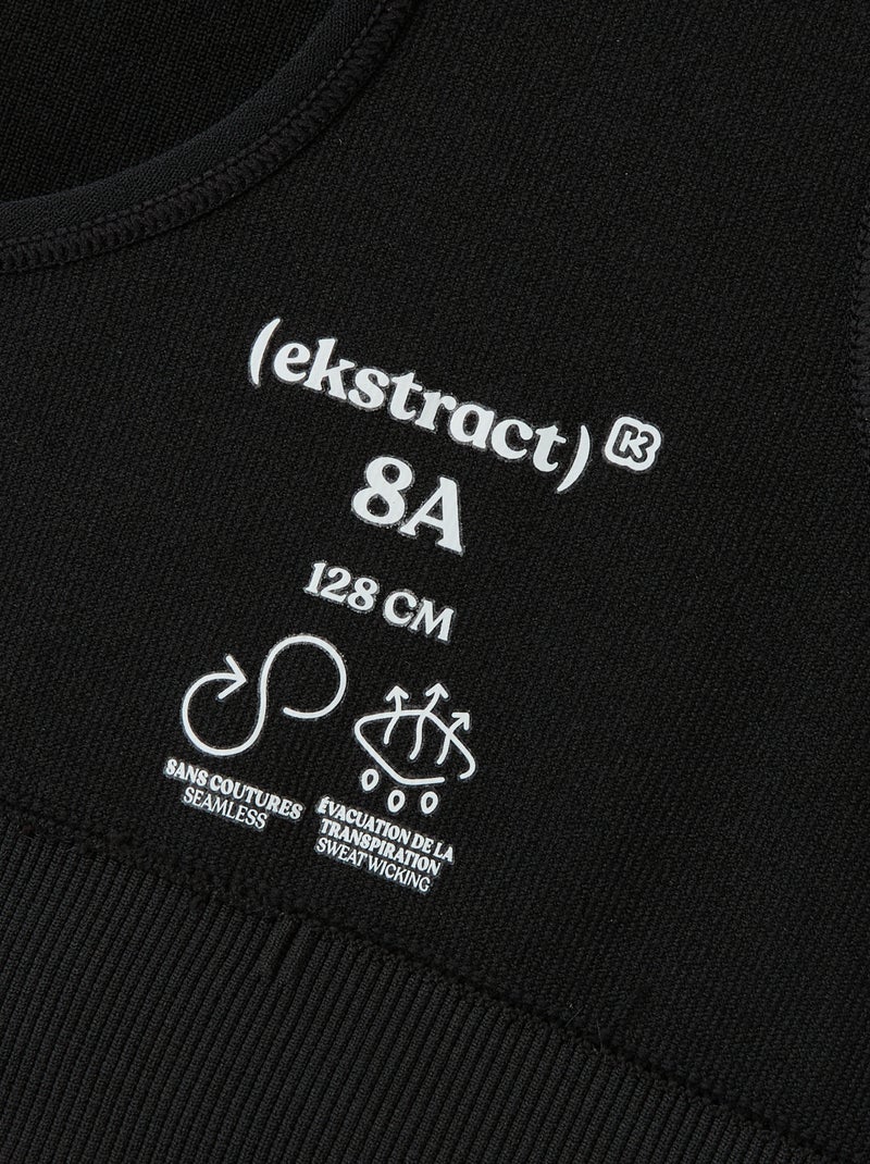 Reggiseno sportivo senza cuciture - (ekstract) Nero - Kiabi
