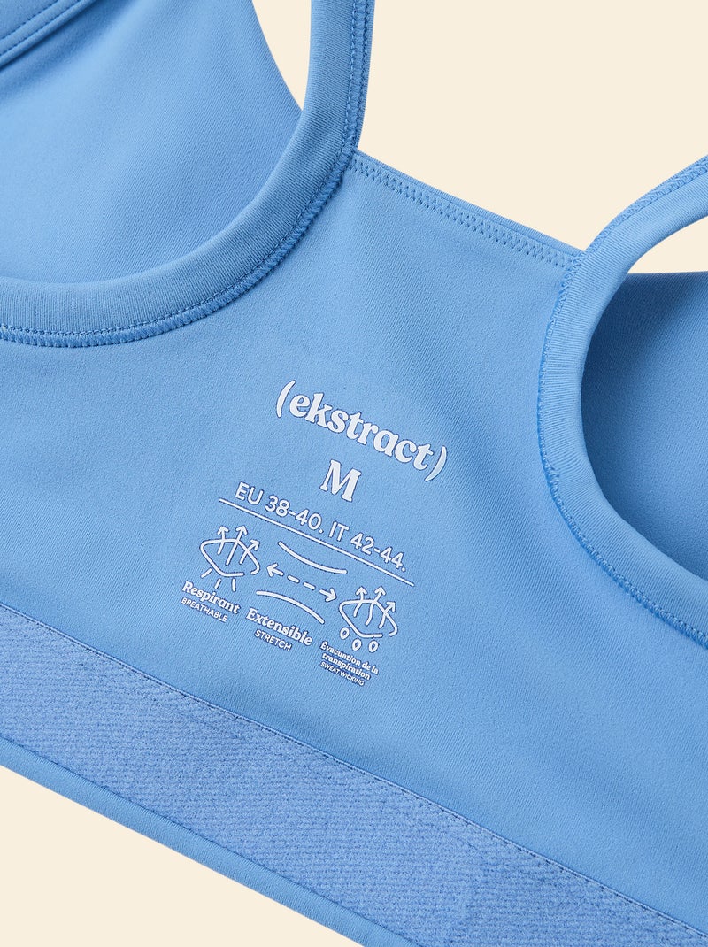 Reggiseno sportivo supporto leggero - (ekstract) Blu - Kiabi