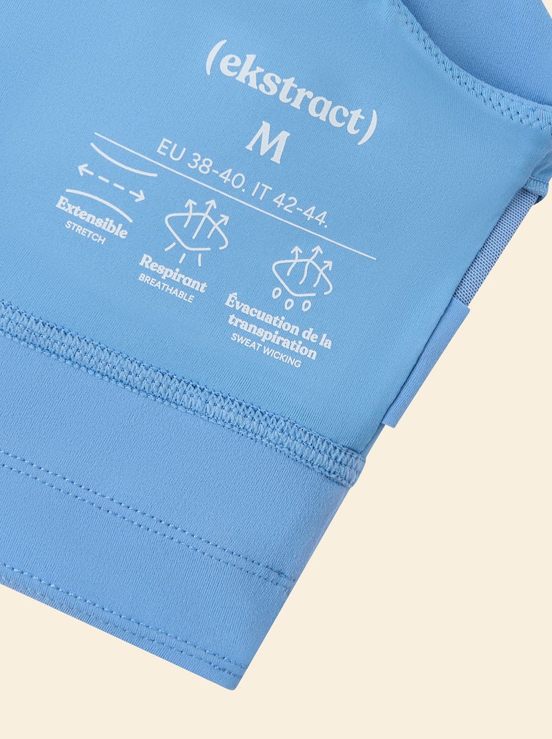 Reggiseno sportivo supporto leggero - (ekstract) Blu - Kiabi