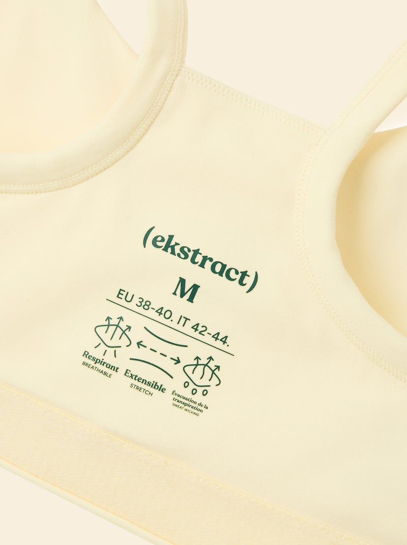 Reggiseno sportivo supporto leggero - (ekstract) Giallo - Kiabi
