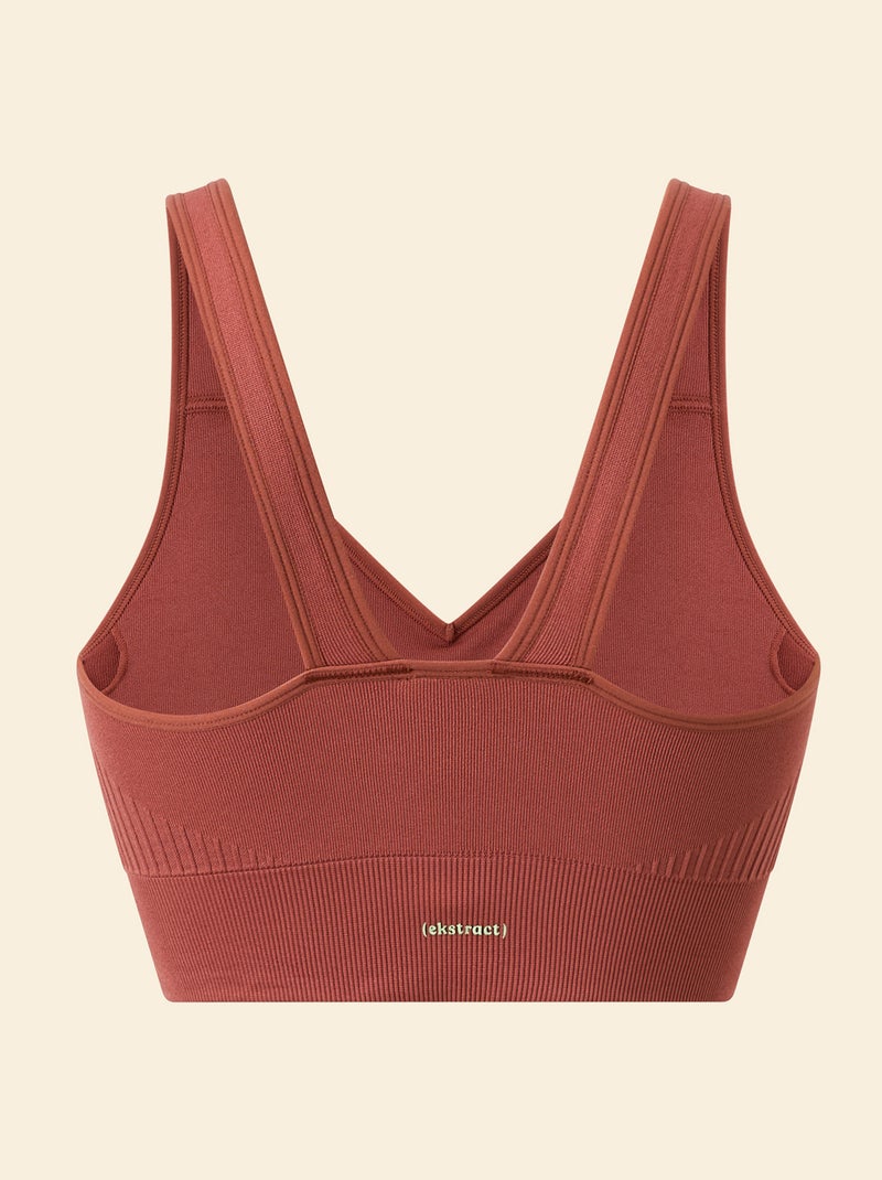 Reggiseno sportivo supporto leggero - (ekstract) Marrone - Kiabi