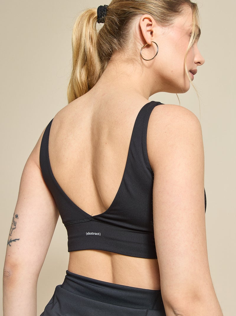 Reggiseno sportivo supporto leggero - (ekstract) Nero - Kiabi