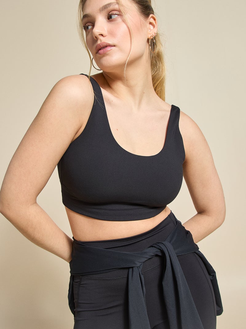 Reggiseno sportivo supporto leggero - (ekstract) Nero - Kiabi