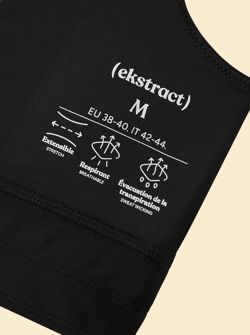 Reggiseno sportivo supporto leggero - (ekstract) Nero - Kiabi
