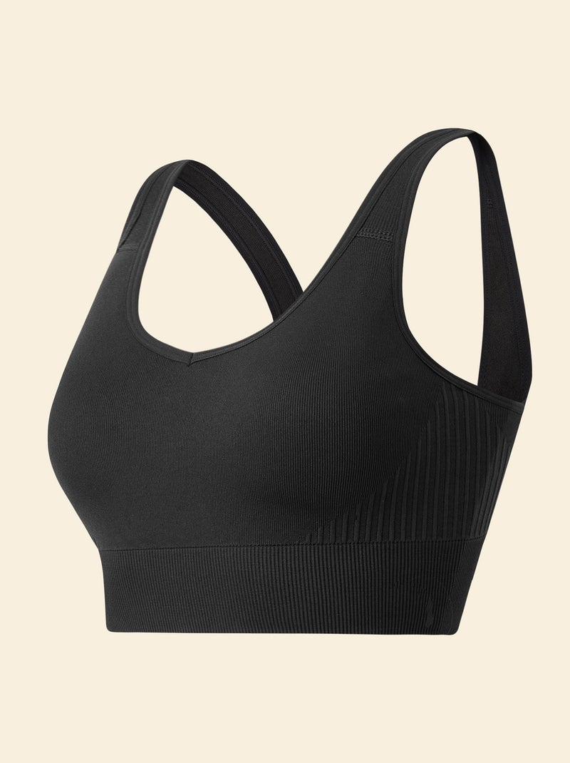 Reggiseno sportivo supporto leggero - (ekstract) Nero - Kiabi
