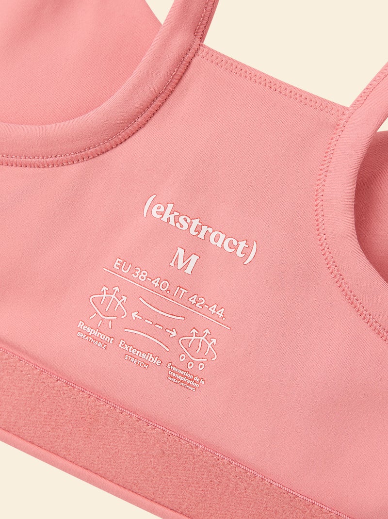 Reggiseno sportivo supporto leggero - (ekstract) Rosa - Kiabi