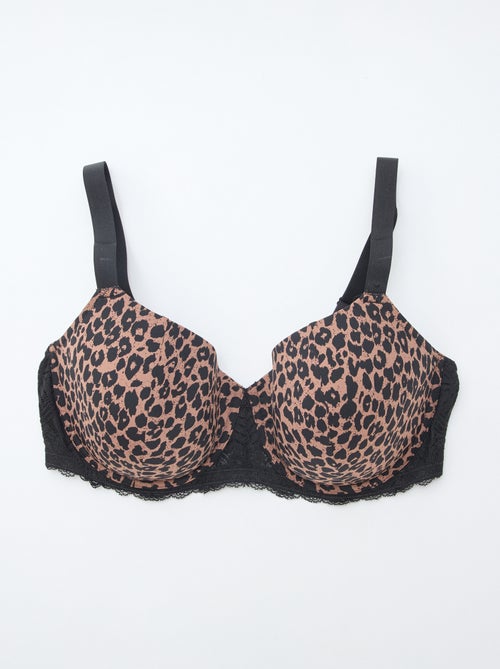 Reggiseno stampato leopardato - Kiabi