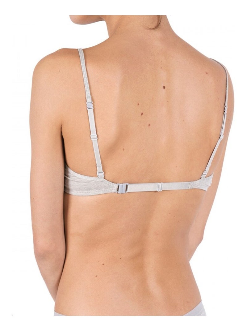 Reggiseno Triangle Push-Up Grigio - Kiabi