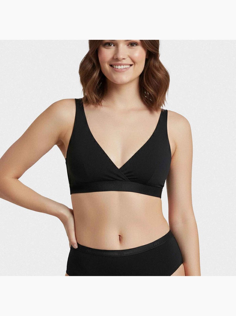Reggiseno triangolare senza ferretto seconda pelle | Impetus Nero - Kiabi