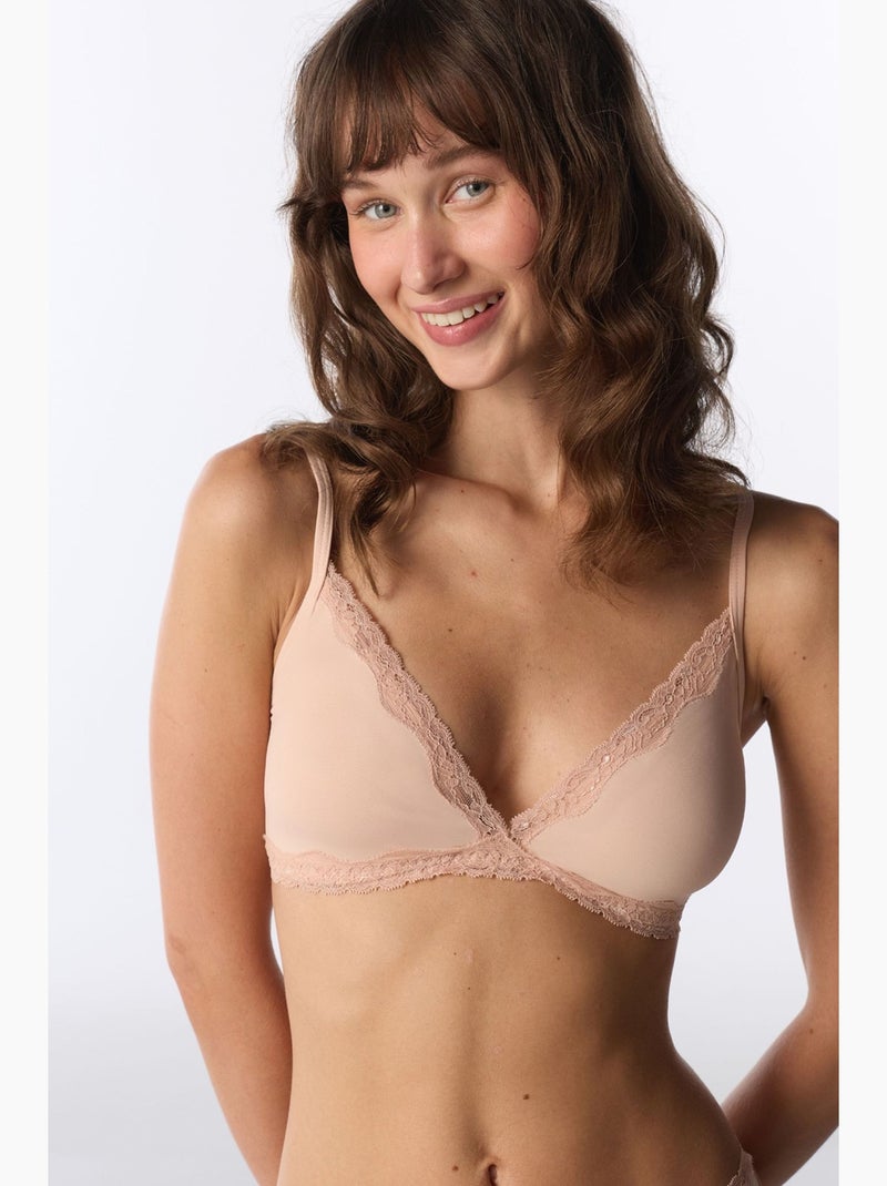 Reggiseno triangolo imbottito penti Nude - Kiabi