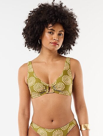 Reggiseno triangolo in microfibra stampato
