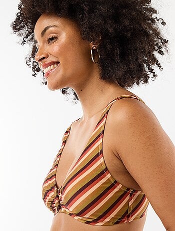 Reggiseno triangolo in microfibra stampato