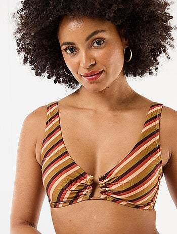 Reggiseno triangolo in microfibra stampato