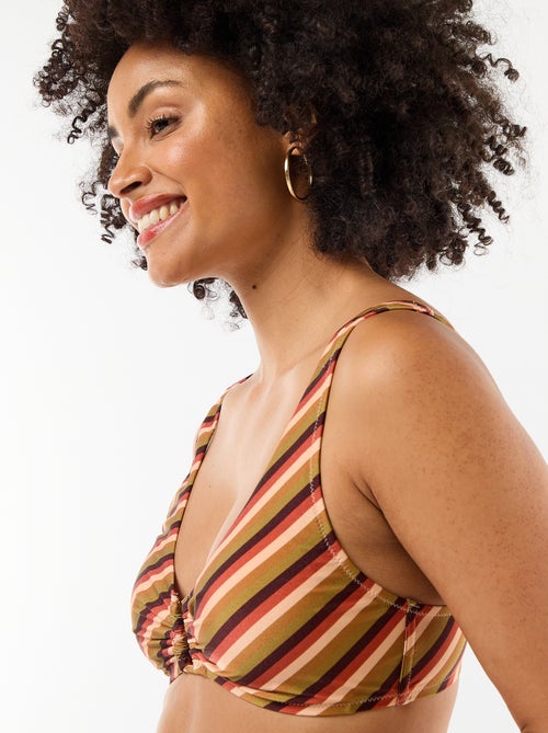 Reggiseno triangolo in microfibra stampato - Kiabi