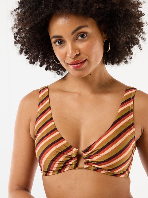 Reggiseno triangolo in microfibra stampato - Kiabi