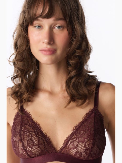 Reggiseno triangolo in pizzo penti - Kiabi