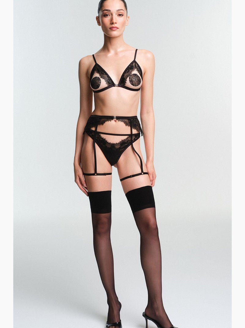 Reggiseno triangolo lacy donna penti Nero - Kiabi