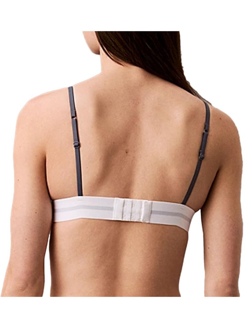Reggiseno triangolo non imbottito calvin klein jeans da donna Grigio argentato - Kiabi