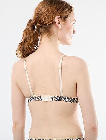 Reggiseno triangolo stampato senza ferretto