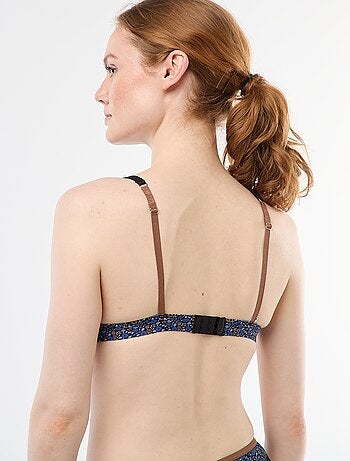 Reggiseno triangolo stampato senza ferretto