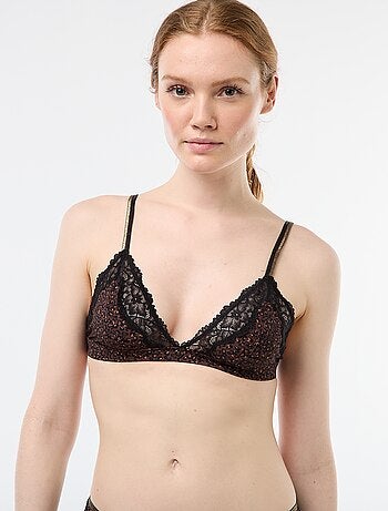 Reggiseno triangolo stampato senza ferretto